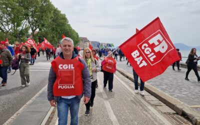Napoli. Anche la Fp Cgil BAT alla manifestazione per una nuova stagione del lavoro e dei diritti