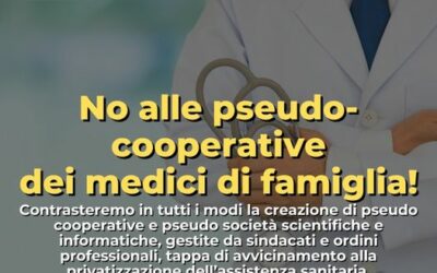 No alle pseudo cooperative dei medici di famiglia!