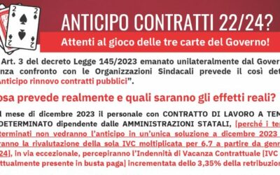 Il 17 Novembre scioperiamo per chiedere più salario, più assunzioni e meno vincoli alla contrattazione!