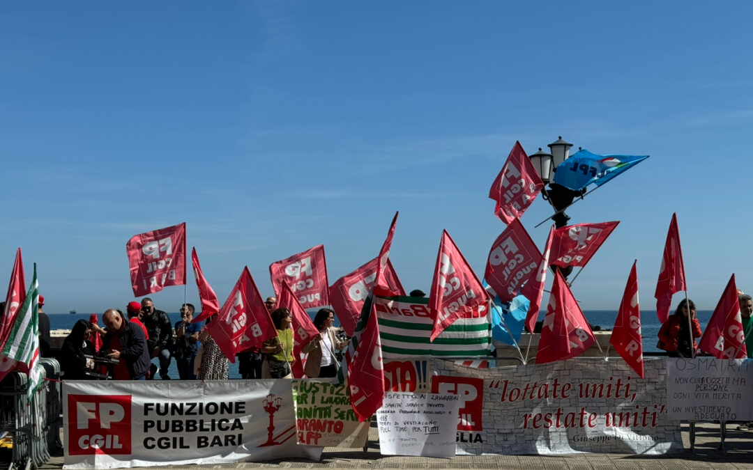 I lavoratori Sanitaservice e dei Centri di Riabilitazione sono pronti allo sciopero